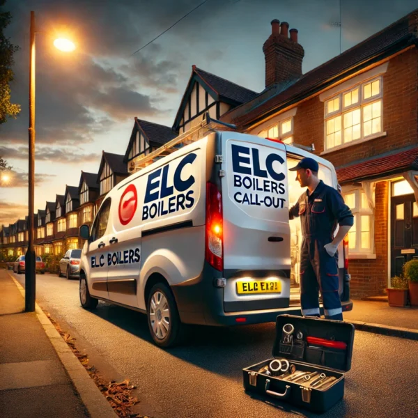 Emergency boiler engineer responding to a breakdown in Cheshunt