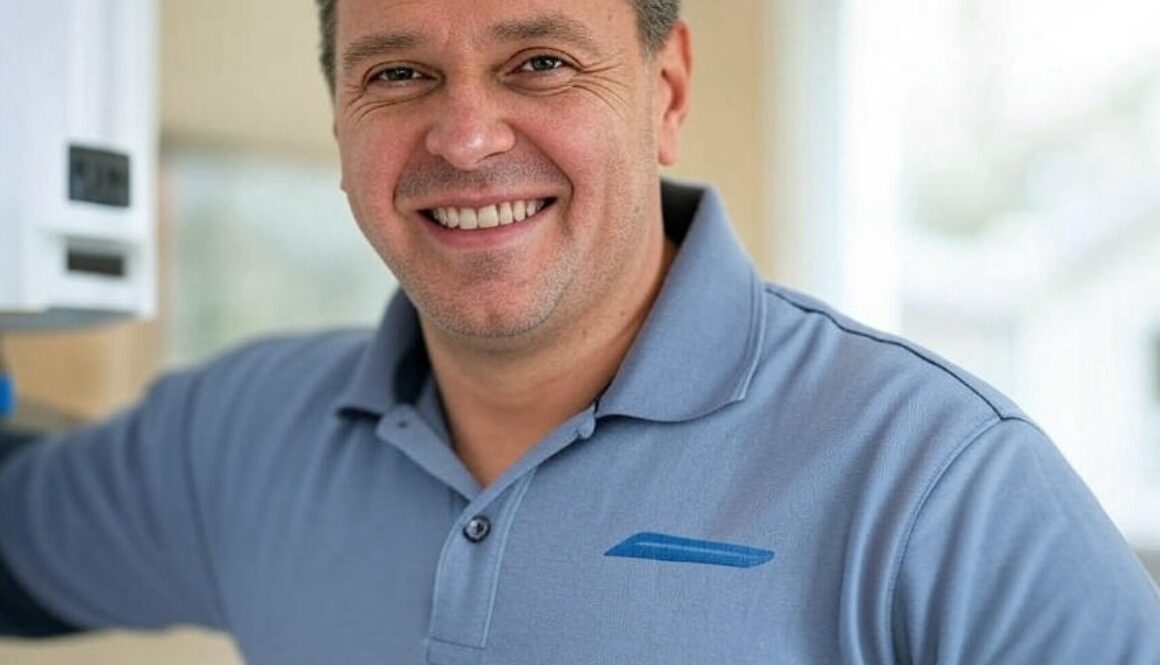 Gas engineer inspecting a boiler showing common issues like low pressure and leaks